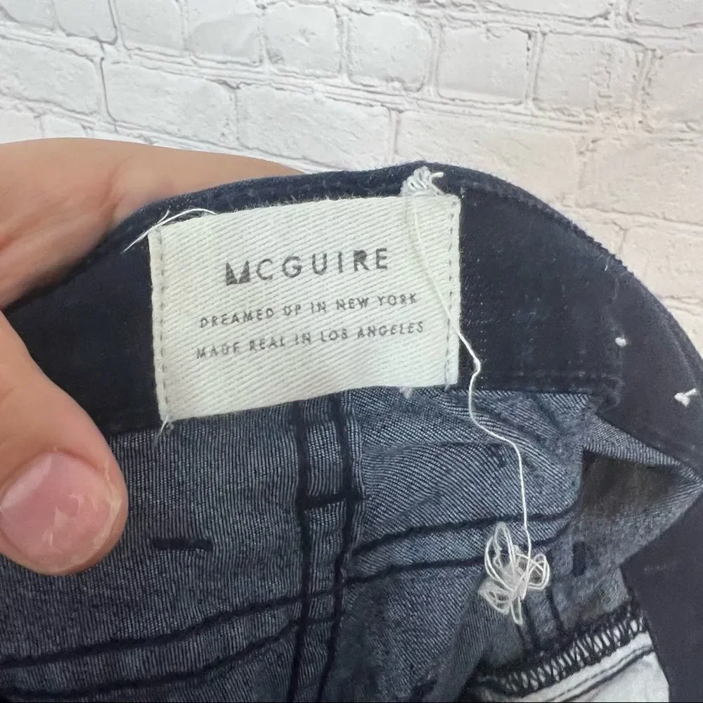 MCGUIRE Newton High Waist Skinny Jeans size 25 Dark Wash